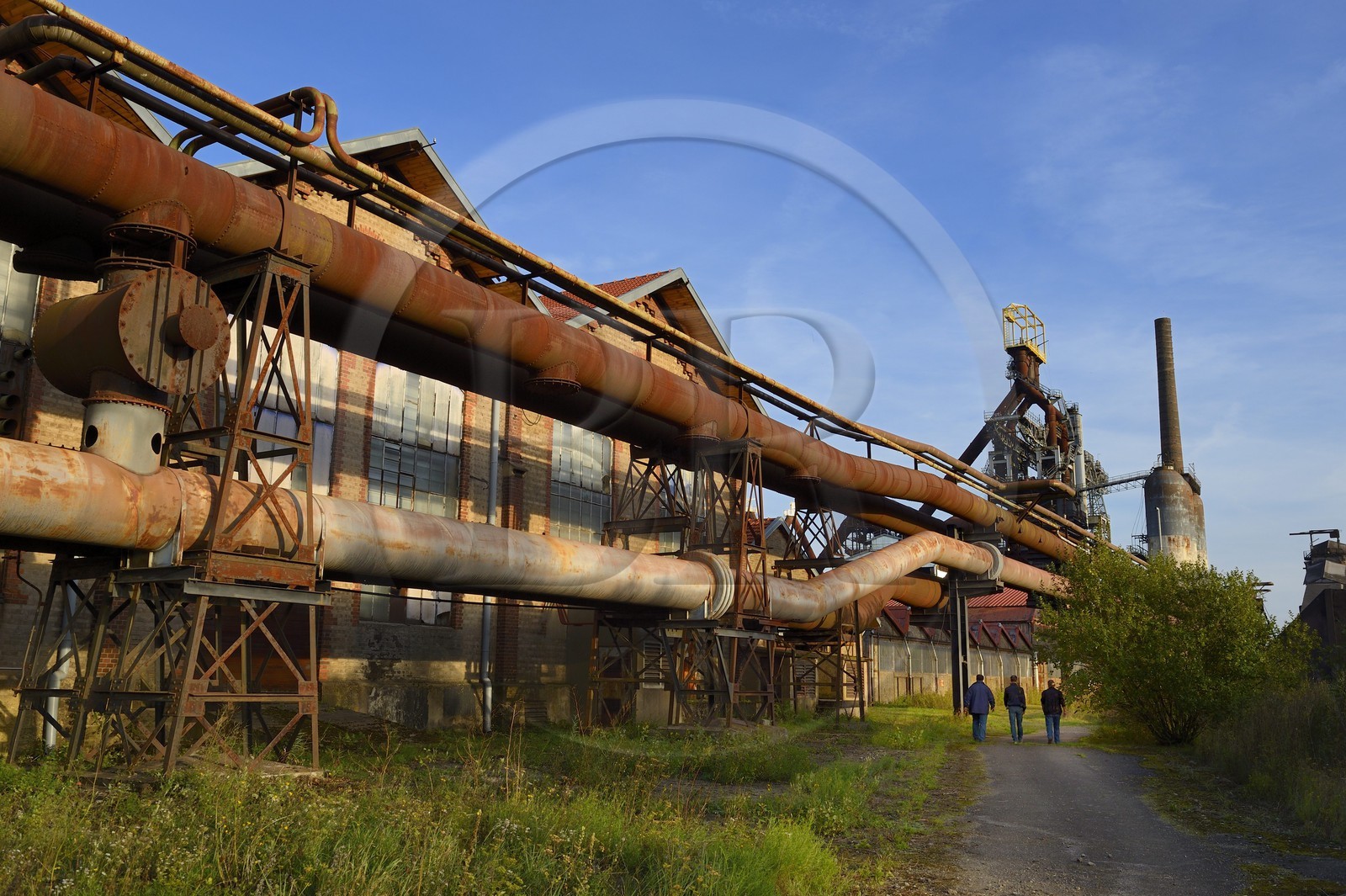 France, Moselle (57), Vallée de la Fensch, usine sidérurgique d'Uckange, Parc du Haut-fourneau U4