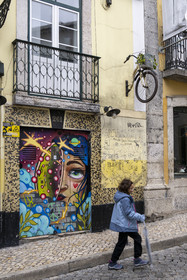 Portugal, Lisbon, Bairro Alto district, , rua da Rosa