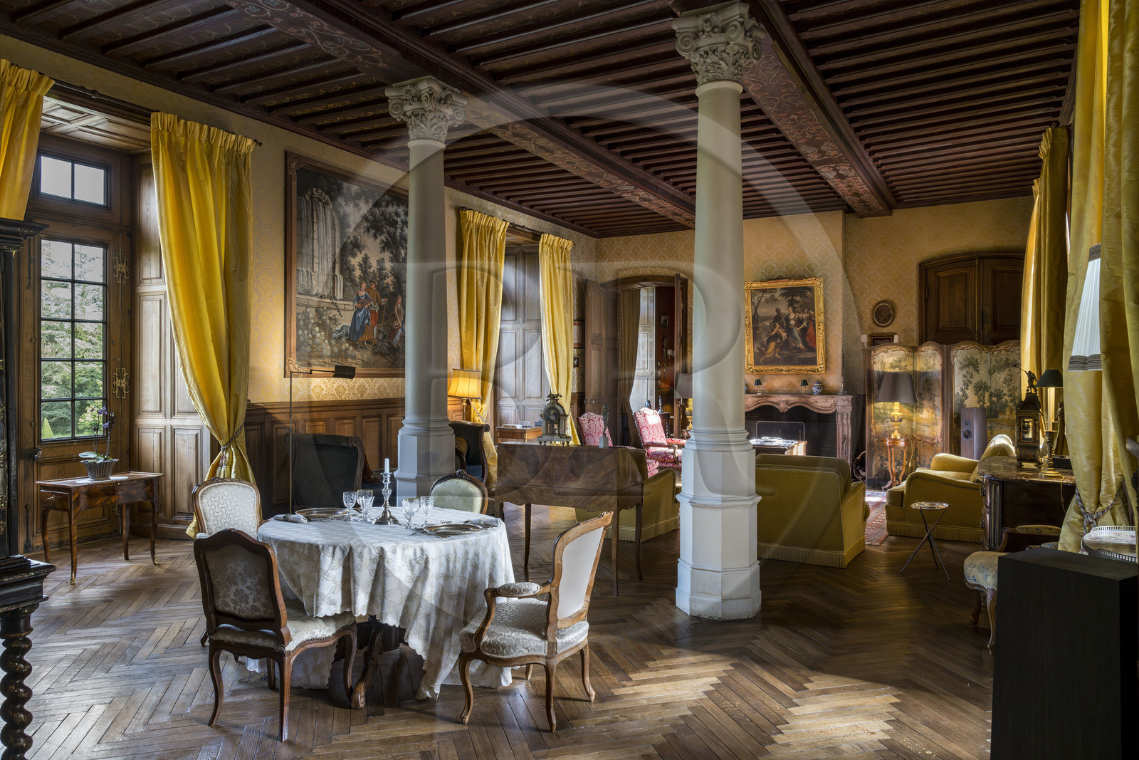 France, Vendée (85), Sèvremont, le chateau de la Flocellière, gite et chambre d'hotes