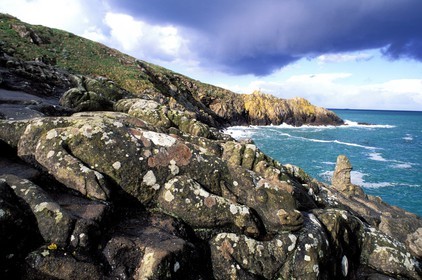 France, Ille et Vilaine, Rotheneuf, sculpted Rocks by Father Foure between 1870 and 1902