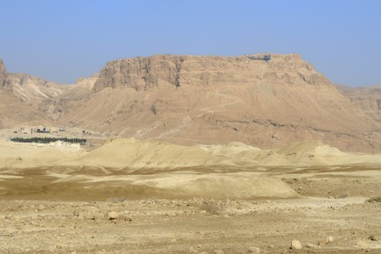 Israel, désert du Neguev, forteresse de Massada, classée Patrimoine Mondial de l'UNESCO