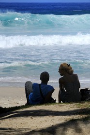 France, île de la Réunion, la côte sud, plage de Grand-Anse