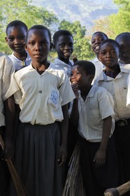 Tanzania, Morogoro district, Uluguru mountains, elementary school in the village of Kiroka