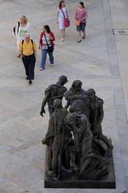 Switzerland, Basel, Museum of Fine Arts Kunstmuseum, The Burghers of Calais by the sculptor Auguste Rodin