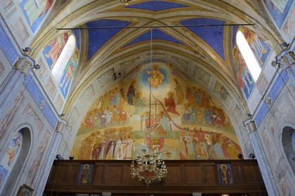 France, Corse-du-Sud (2A), Cargèse, église Saint Spyridon grecque catholique de rite oriental édifiée entre 1852 à 1870