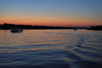 Zimbabwe, Matabeleland North Province, Victoria Falls, River Cruise on the Zambezi River upstream from Victoria Falls
