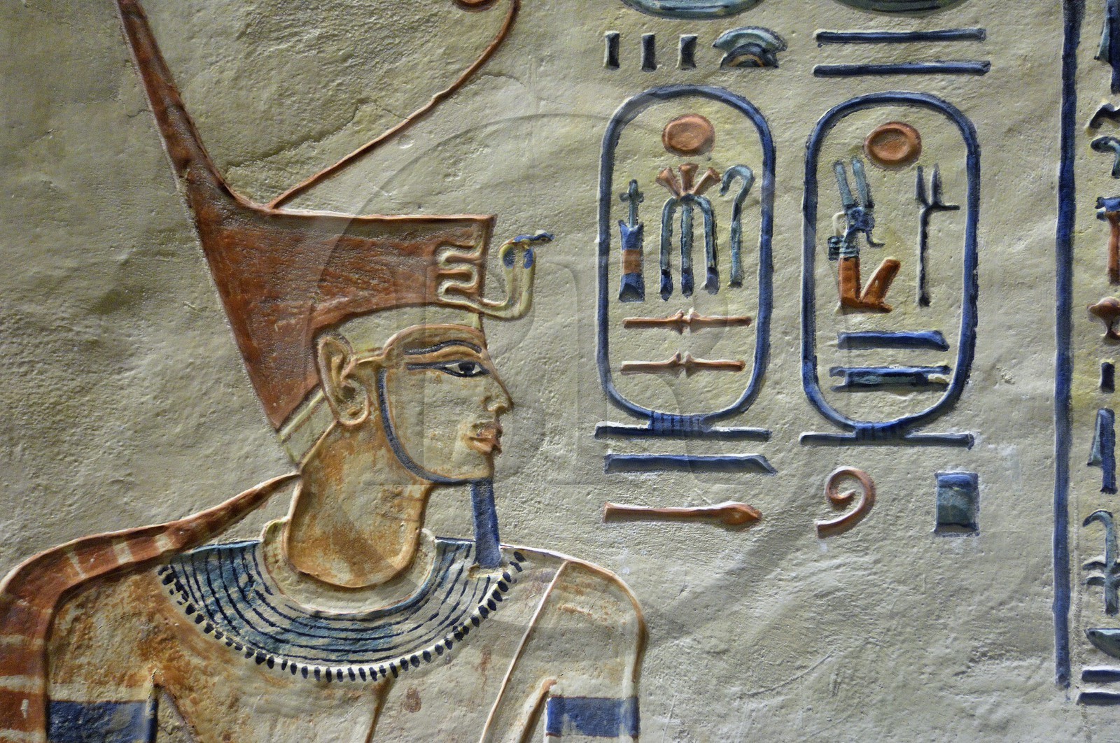 Egypte, Haute Egypte, vallée du Nil, environs de Louxor, nécropole thébaine classée Patrimoine Mondial de l'UNESCO, Thèbes Ouest, vallée des Reines (Wadi el-Malikat), la tombe d'Amon Her-Khopeschef