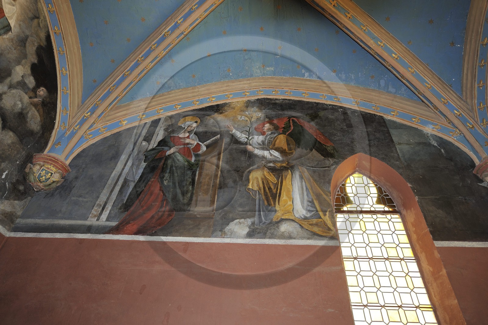 France, Indre-et-Loire (37), vallée de la Loire classée Patrimoine Mondial par l'UNESCO, Amboise, château du Clos Lucé (dernière demeure de Léonard de Vinci), la chapelle