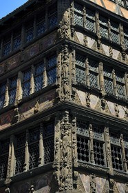 France, Bas-Rhin (67), Strasbourg, vieille ville classée au Patrimoine Mondial de l'UNESCO, place de la cathédrale, Maison Kammerzell du XVe-XVIe siècle