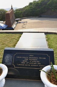 Zimbabwe, Harare, burial ground and national monument to commemorate Patriotic Front guerrillas killed during the Rhodesian Bush War, the tomb of the first wife of President Robert Mugabe
