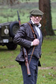 France, Eure, Sainte Colombe prés Vernon, Allied Reconstitution Group (US World War 2 and french Maquis historical reconstruction Association), the reenactor Jean-Yves Le Gall in partisan of the French Forces of the Interior (FFI)