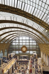 France, Paris, Orsay museum, general view of the nave