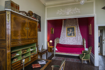 France, Côte-d'Or (21), Moutiers-Saint-Jean, abbaye Saint-Jean-de-Réome, cellule de moine du XVIIIe siècle