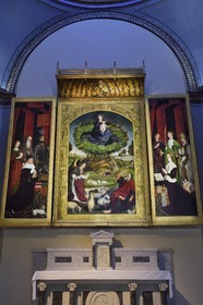 France, Bouches du Rhone, Aix en Provence, Saint-Sauveur Cathedral, Burning Bush Triptych of Nicolas Froment, commissioned in 1475 by King René