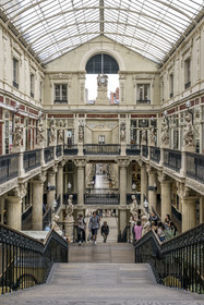 France, Loire Atlantique, Nantes, Graslin district, Passage Pommeray, shopping arcade from 1843 designed by architects Jean-Baptiste Buron and Hippolyte Durand Gasselin