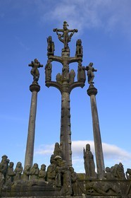 France, Finistere, Saint Thegonnec, the calvary in the Parish close (enclos paroissial)