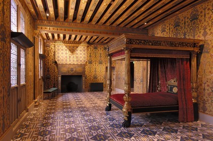 France, Loir et Cher, Loire Valley listed as World Heritage by UNESCO, Chateau de Blois, bedroom of the king