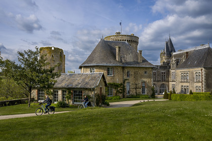 France, Vendée (85), Sèvremont, le chateau de la Flocellière, gite et chambre d'hotes sur la véloroute Vendée Vélo Tour