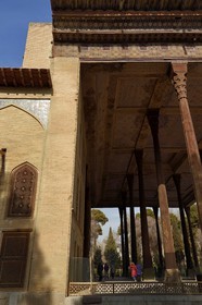 Iran, Isfahan Province, Isfahan, Chehel-sotoon ( Forty Columns) Palace, listed as World Heritage by UNESCO, the talar
