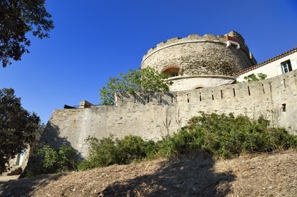 France, Var (83), Iles d'Hyères, parc national de Port Cros, Ile de Port-Cros, le Fort de l'Estissac construit sur ordre de Richelieu entre 1634 et 1640 sur la côte nord-ouest