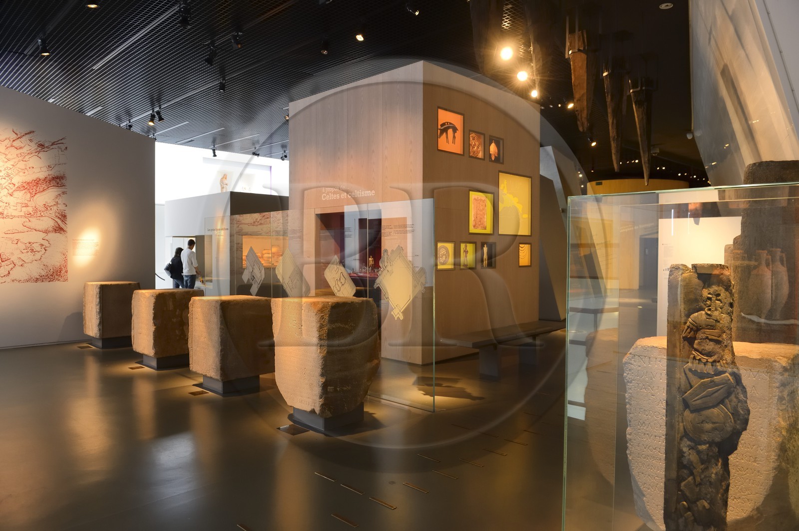 France, Ille-et-Vilaine, Rennes, building of Champs Libres from architect Christian de Portzamparc, the Brittany Museum (Musée de Bretagne),