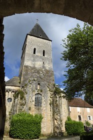France, Dordogne, Périgord Noir, the Auvezere Valley, Tourtoirac, former Abbey of Saint-Pierre-es-Liens church