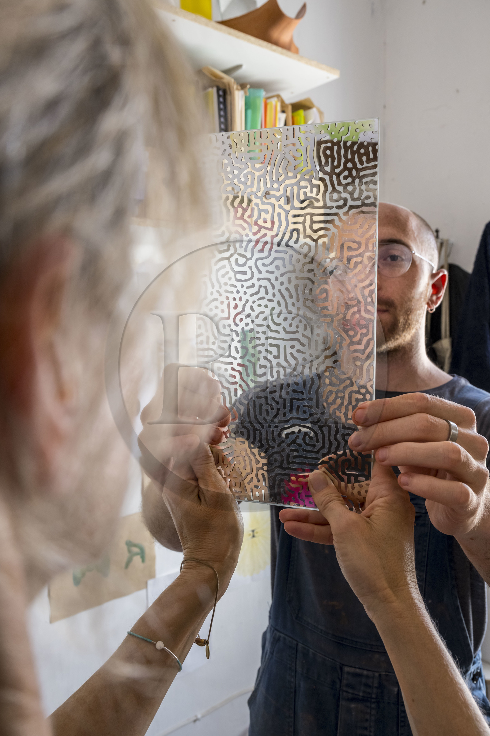 France, Bouches-du-Rhône (13), Marseille, Le Couvent, tiers-lieu, un grand jardin rue Levat mais aussi un lieu culturel hybride avec sa cité d’artistes, des expositions, des concerts ou encore des projets ouverts au voisinage, atelier du designer Geoffrey Pauchard