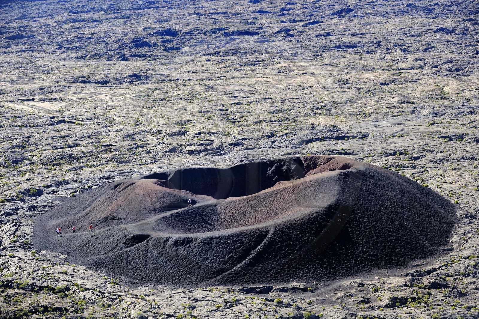 France, île de la Réunion, volcan du Piton de la Fournaise, classé Patrimoine Mondial de l'UNESCO, l'Enclos, le cratère Formica Léo