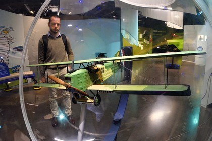 France, Puy-de-Dôme (63), Clermont-Ferrand, L'Aventure Michelin, musée retraçant toutes les activités du groupe Michelin, Bréguet 14 construit en collaboration avec Michelin pendant la première guerre mondiale