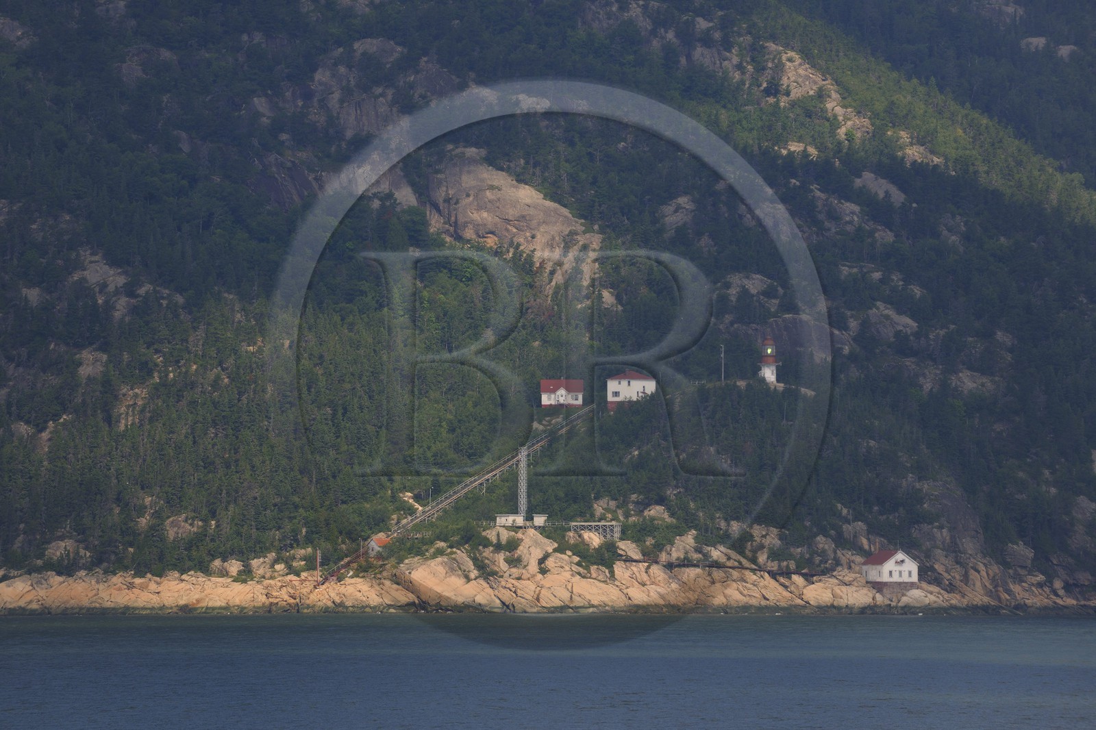 Canada, province de Québec, région du Manicouagan, phare sur le Saint Laurent