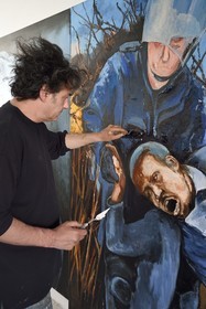 France, Val-de-Marne, Yvry-sur-Seine, Workshop of Fred Kleinberg, work for the exhibition Odyssée (Odyssey)