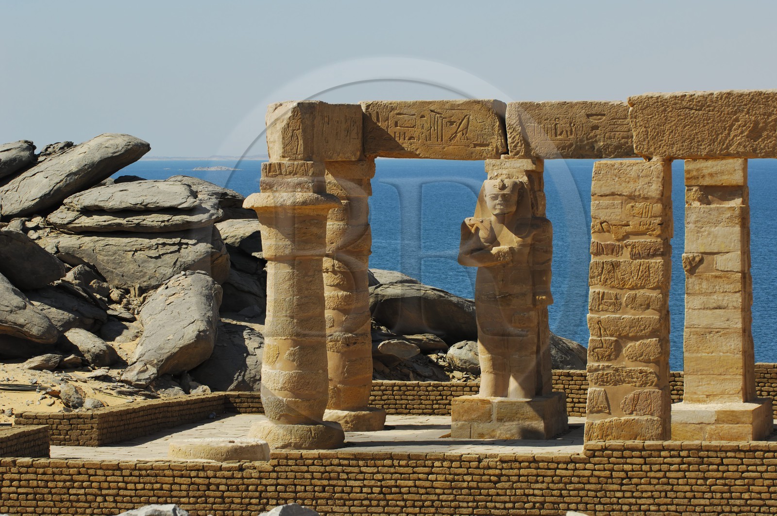 Egypte, Haute Egypte, Nubie, Lac Nasser, temple de Kalabsha