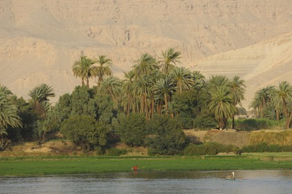 Egypt, Upper Egypt, Nile Valley, the Nile river between Luxor and Esna