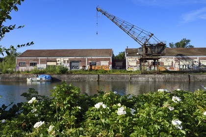 France, Bas Rhin, Strasbourg, the basin of the citadel in the former Autonomous Port of Strasbourg