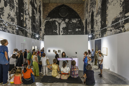 France, Hérault (34), Sète, la Chapelle du Quartier Haut, exposition lors du festival international d'art contemporain Sète-Palermo