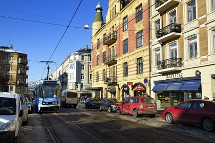 Norvège, Oslo, quartier de Majorstuen,