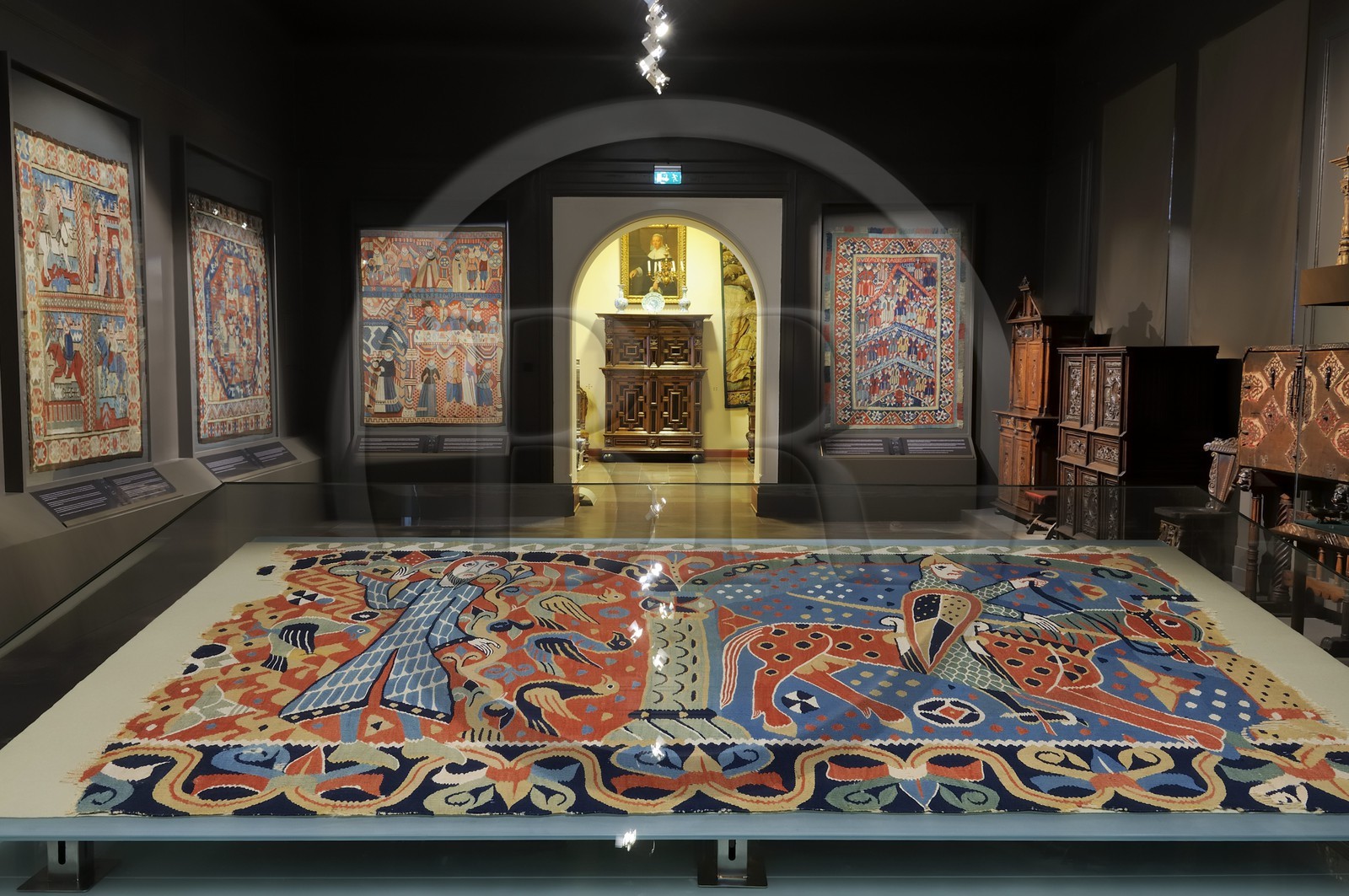 Norvège, Oslo, musée des Arts appliqués Kunstindustrimuseet, tapisserie Baldishol (vers 1200) Norvège, Oslo, musée des Arts appliqués Kunstindustrimuseet, tapisserie Baldishol (vers 1200)