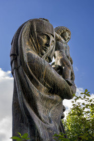 France, Paris, the museum of the sculptor Antoine Bourdelle, interior garden, Virgin of the Offering (bronze)