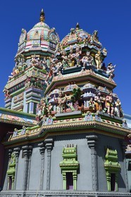 France, Ile de la Reunion, Saint-Pierre, La Ravine Blanche, temple Tamoul Narassingua Perournal