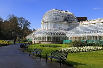 United Kingdom, Northern Ireland, Belfast, the Palm House at the Botanic Gardens