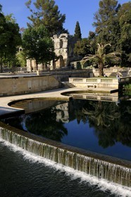 France, Gard (30) Nimes, les jardins de la fontaine, le temple de Diane