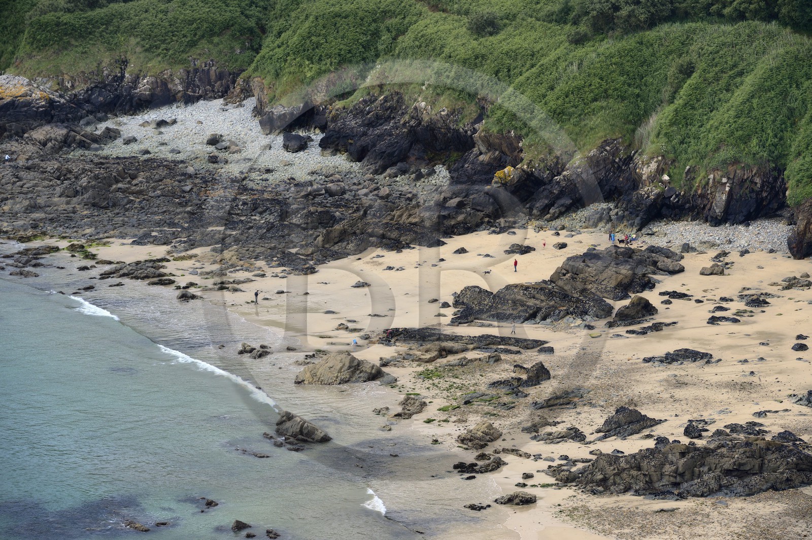 France, Finistère (29), Le Prajou, commune de Guimaec, sentier du GR 34 vers la Pointe de Beg-an-Fry