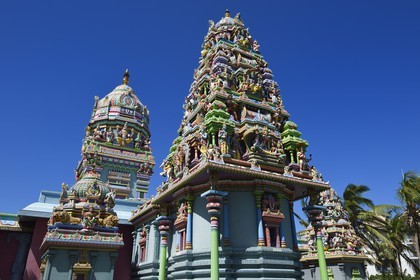 France, Ile de la Reunion, Saint-Pierre, La Ravine Blanche, temple Tamoul Narassingua Perournal