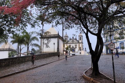 Brésil, état du Minas Gerais, Congonhas do Campo, église Santuario Bom Jesus de Matosinhos (Route de l' or, Estrada Real)