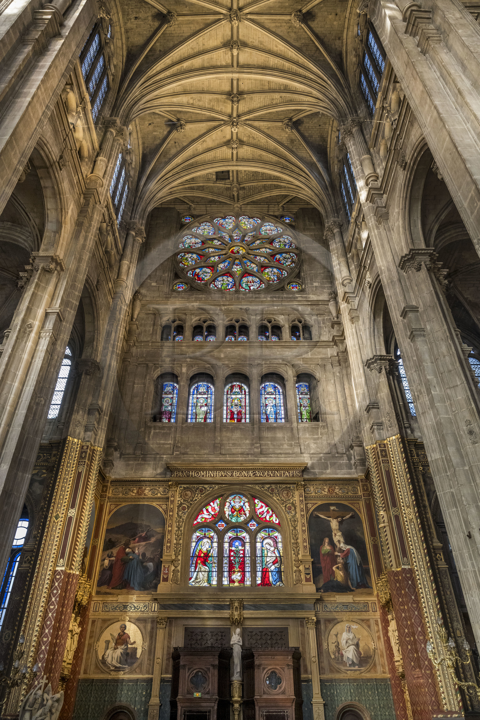 France, Paris (75), quartier des Halles, l'église Saint-Eustache,