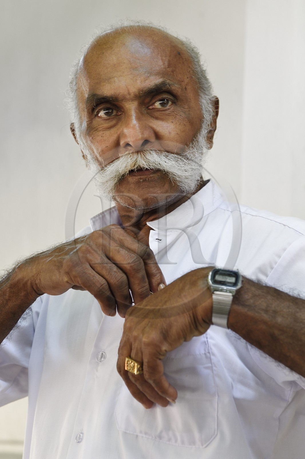 Sri Lanka, province du centre, Kandy, un pélerin