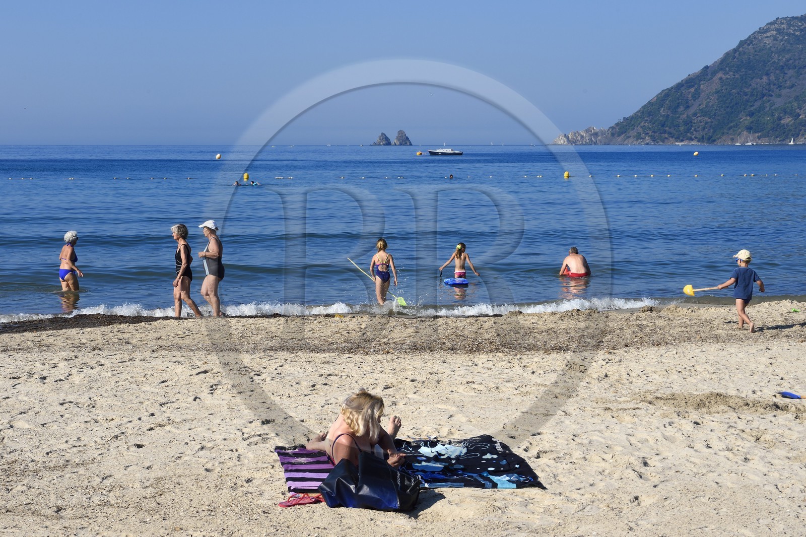 France, Var, rade de Toulon, La Seyne sur Mer, the Sablettes beach