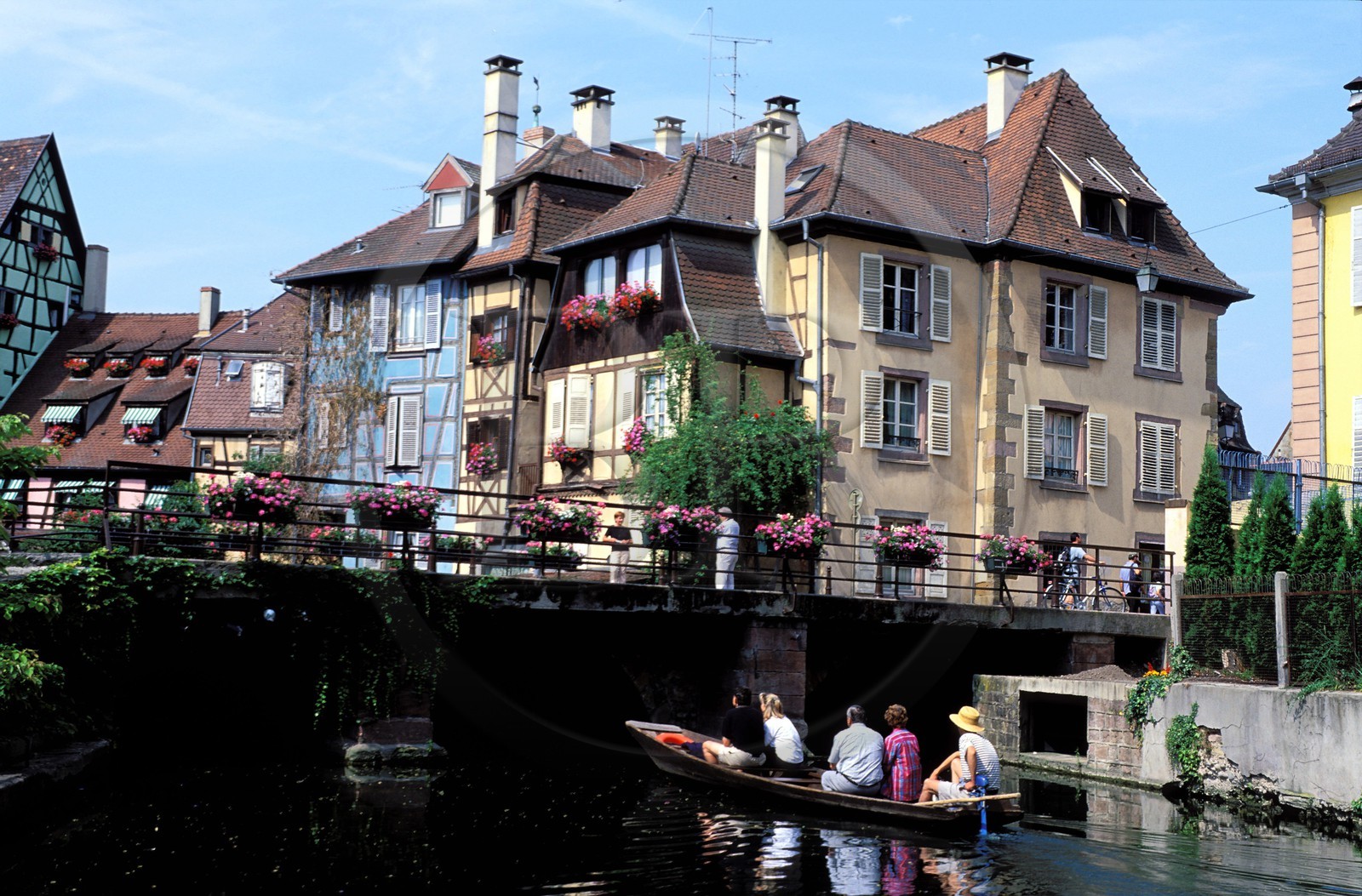 France, Haut-Rhin (68), Colmar, la petite Venise, quartier de la Krutenau arrosé par la rivière Lauch