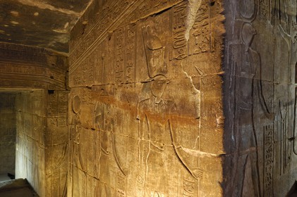 Egypt, Upper Egypt, Nile Valley, Edfu, temple dedicated to Horus God