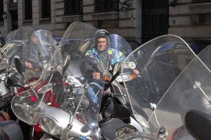 Italy, Lazio, Rome, a world of scooter